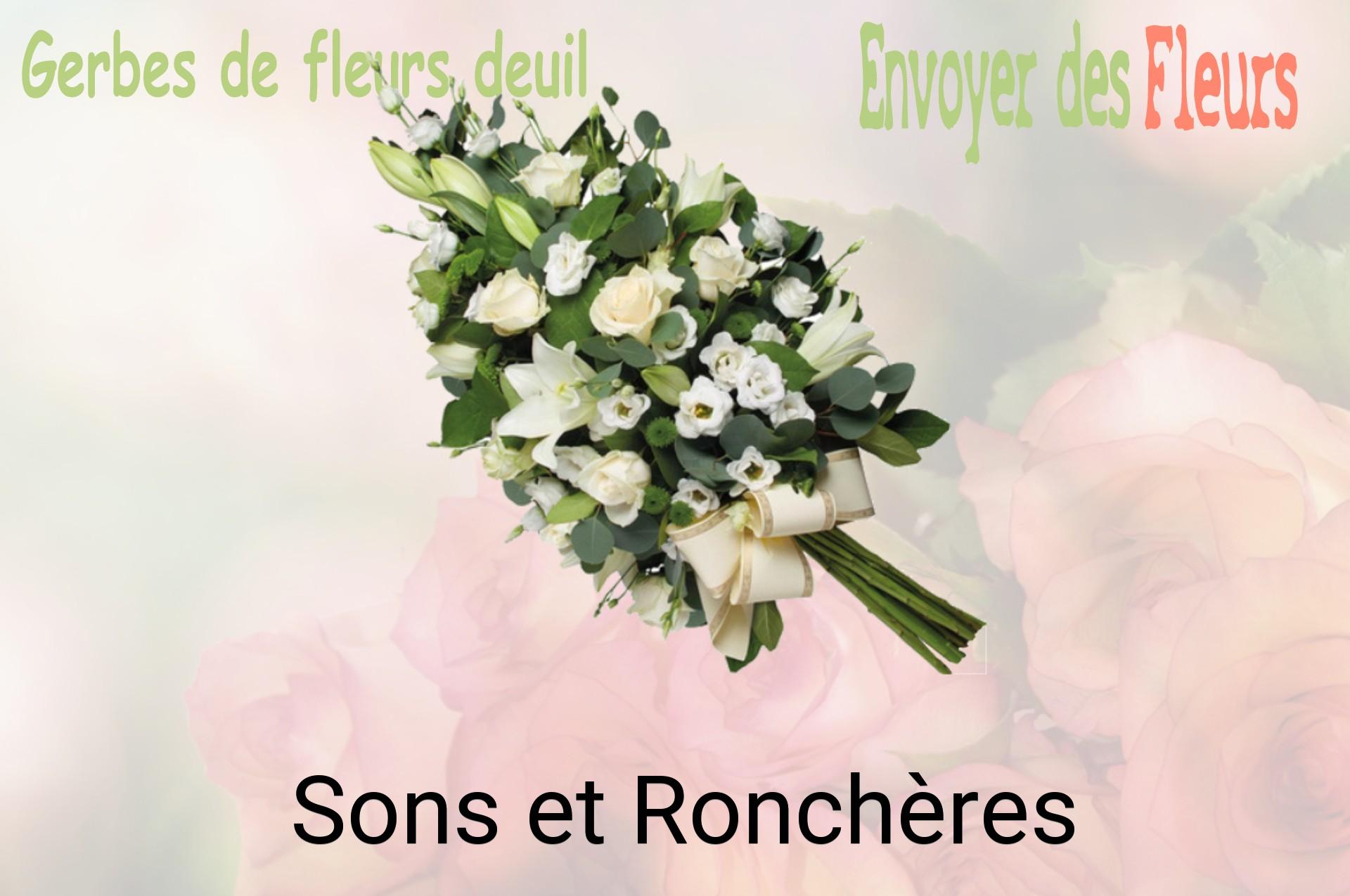 Gerbe de fleurs de deuil livrée à Sons-et-Ronchères